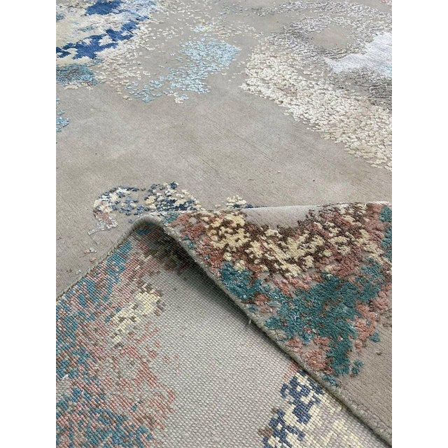 Handwoven Modern Abstract Area Rug 9x12 For Sale - Image 4 of 12