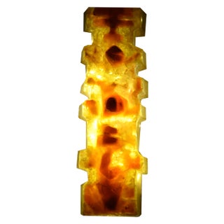 Matius, Fractal Totem Sculpture, 1970s, Resin For Sale