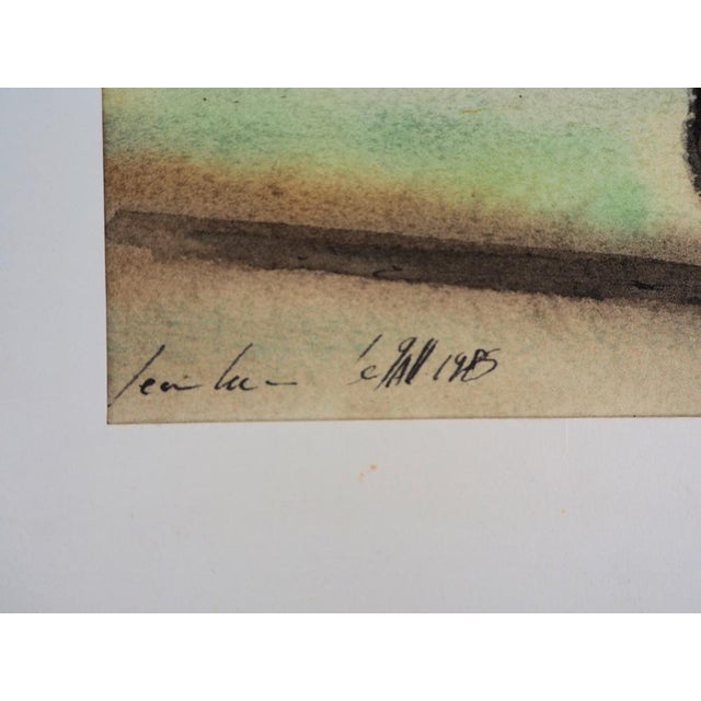 Jean Luc Le Gall (XX-XXI) Autumn, 1985 Original watercolour Signed in ink On Vellum of 16 x 20 cm Excellent condition This...