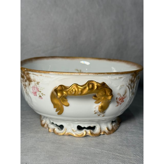 Ceramic Hand-Painted Porcelain Bowl from Wessel Porzellanmanufaktur, 1900s For Sale - Image 7 of 11