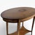 Antique Edwardian Oval Side Table in Wood with Inlay and Tapered Legs For Sale - Image 4 of 7