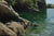 Early 21st Century Cornwall Cove in the Afternoon by Jon Doran | Oil on panel Landscape with rocky shore and water For Sale - Image 5 of 5