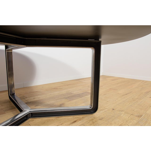 Mid-Century Round Conference Table from Tecno, Italy, 1970s For Sale - Image 9 of 11