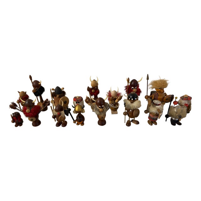 Vintage Viking Miniatures, 1960s, Set of 17 For Sale