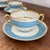 Limoges, France Antique T&v (Tressemanes & Vogt) Limoges Double-Handled Bouillon/Cream Soup Cup and Saucer Set France - Set of 4 For Sale - Image 4 of 5