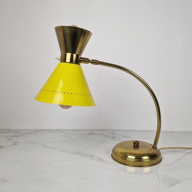 Mid-Century Brass Table Lamp attributed to Hala Zeist, Netherlands, 1950s For Sale - Image 14 of 14