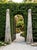 Gray Pair of Grand Tour Style Faux Marbled Gray Granite Obelisks For Sale - Image 8 of 10