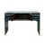 Rustic 53" Distressed Dark Ink-Blue Drawers Narrow Console Credenza Table For Sale - Image 3 of 14