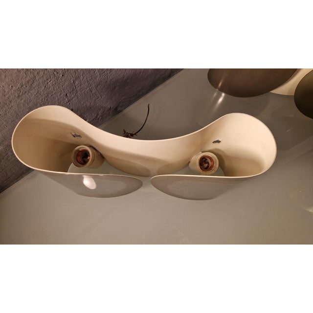 Silver Vintage Foglio Wall Lamp in Chrome by Carlo Scarpa for Flos, 1980s For Sale - Image 8 of 9