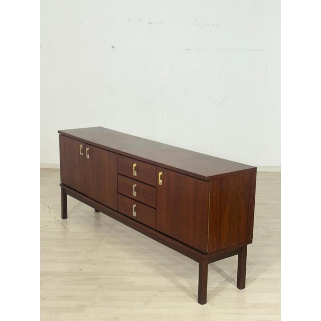 Brown Vintage Sideboard in Teak For Sale - Image 8 of 13
