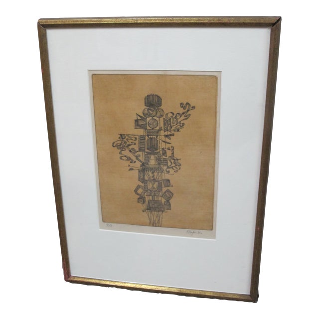 Ramon Alejandro Signed Artist Proof Cuban Surrealist Abstract Art Print For Sale