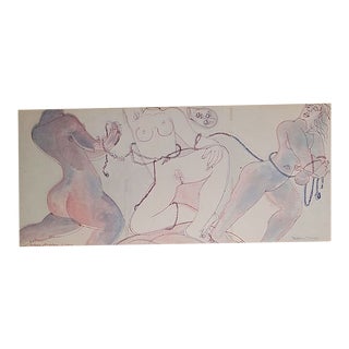 The Slaves Drawings by Henry de Waroquier, 1938 For Sale