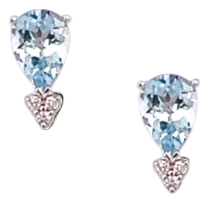 Natural Aquamarine Diamond Earrings 14k Gold 3.07 TCW Certified