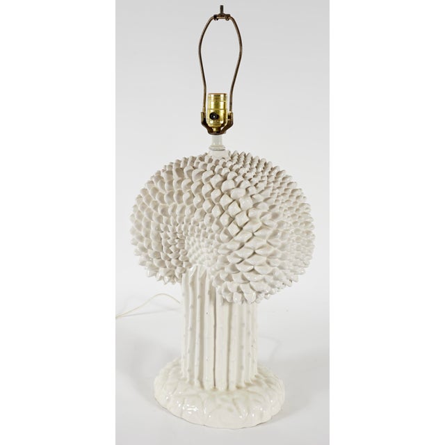 Vintage Italian Ceramic Cactus Table Lamp in the Style of John Dickinson by Erma Italy For Sale In Miami - Image 6 of 10