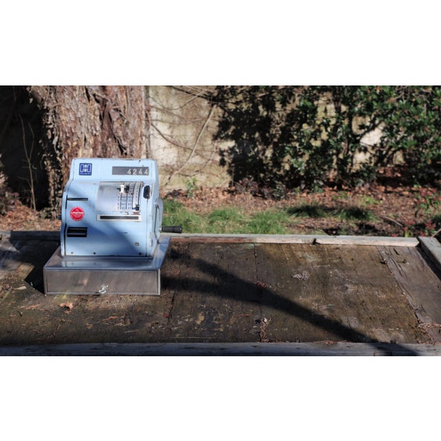 Light Blue Cash Register from Hugin, 1950s For Sale - Image 3 of 11