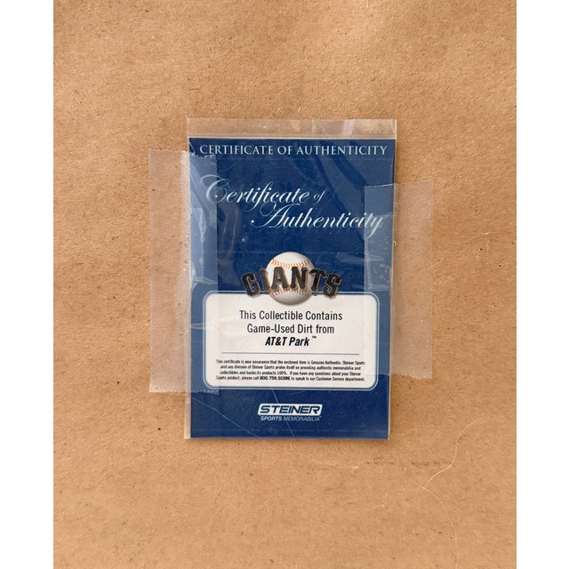 2010s San Francisco Giants 2014 World Series Framed Display With Game-Used Dirt For Sale - Image 5 of 5