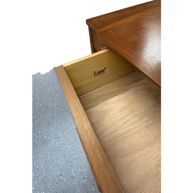 Lane Mid-Century Modern Walnut Side Tables Cir. 1965 (Pair) For Sale - Image 10 of 10