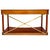 1990 Ethan Allen Medallion Collection Cherry Console Table With Brass X-Stretcher For Sale - Image 16 of 16