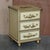 This lovely pair of vintage oriental hand painted cream & gold leaf bedside table size chests of drawers A good looking...