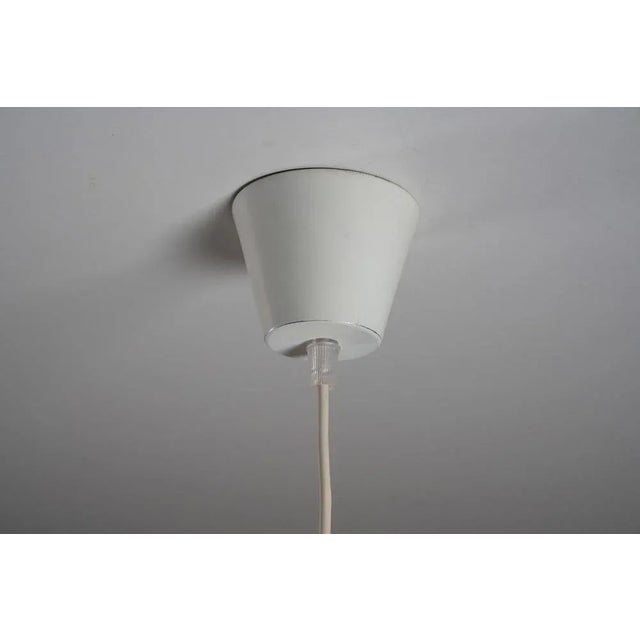 Metal Mid-Centruy Black Steel Pendant Light from Philips, 1950s For Sale - Image 7 of 8