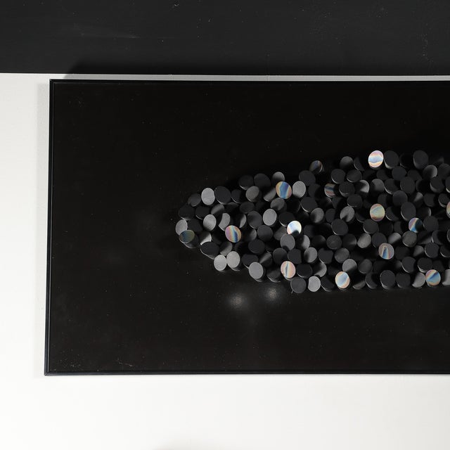 Mid-Century Modern Mid-Century Abstract Angular Topographical Wall Sculpture Signed Gary Copeland For Sale - Image 3 of 15