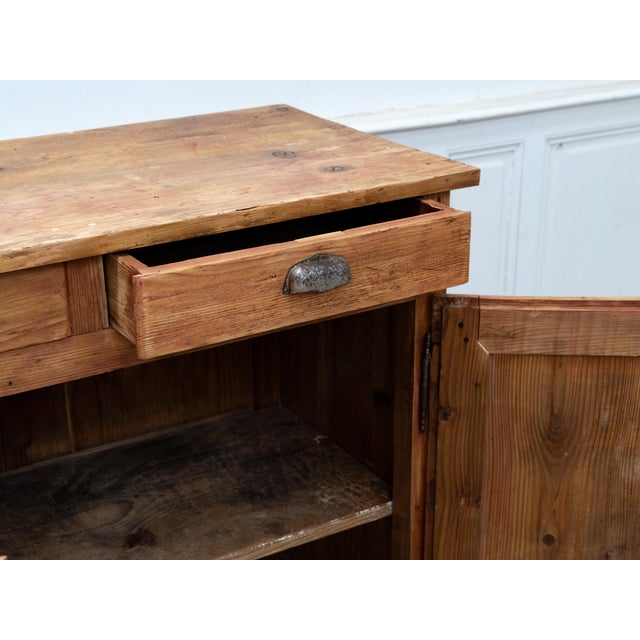 Wood Antique Fir Wood Workshop Cabinet, 1930s For Sale - Image 7 of 18