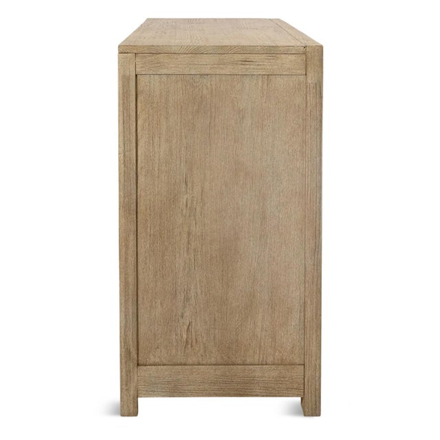 Farmhouse Bleached Pine Coastal Farmhouse Six-Drawer Dresser For Sale - Image 3 of 6