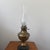 Late 19th Century 19th-Century Embossed Brass Parlor Lamp on Ornate Cast Iron Base - Electrified For Sale - Image 5 of 9