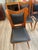 Black Italian Wooden Chairs in Leather and Brass, 1950s, Set of 6 For Sale - Image 8 of 18