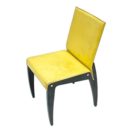 Vintage Italian Arper Leather MCM Chair For Sale