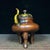 Vintage Gilt Bronze Tripod Censer - Imperial Incense Burner With Handles For Sale - Image 4 of 9