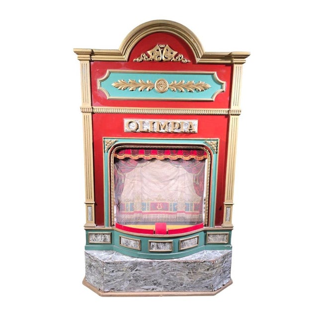 Wood 19th Century Automaton Theater Dates, 1890s For Sale - Image 7 of 13