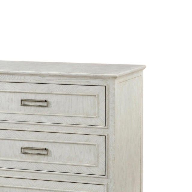 Contemporary Six Drawer White Oak Dresser For Sale - Image 3 of 4