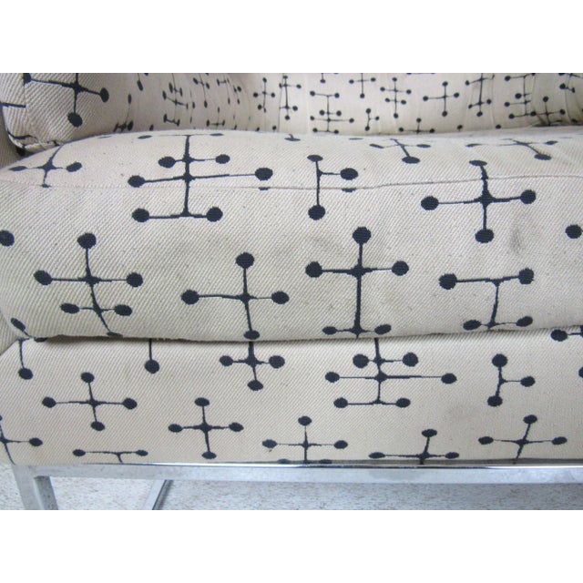 1960s Mid-Century Chrome Club Chair For Sale - Image 5 of 9