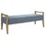 Kenneth Ludwig Chicago Daylight Sky Blue Bench For Sale - Image 4 of 6