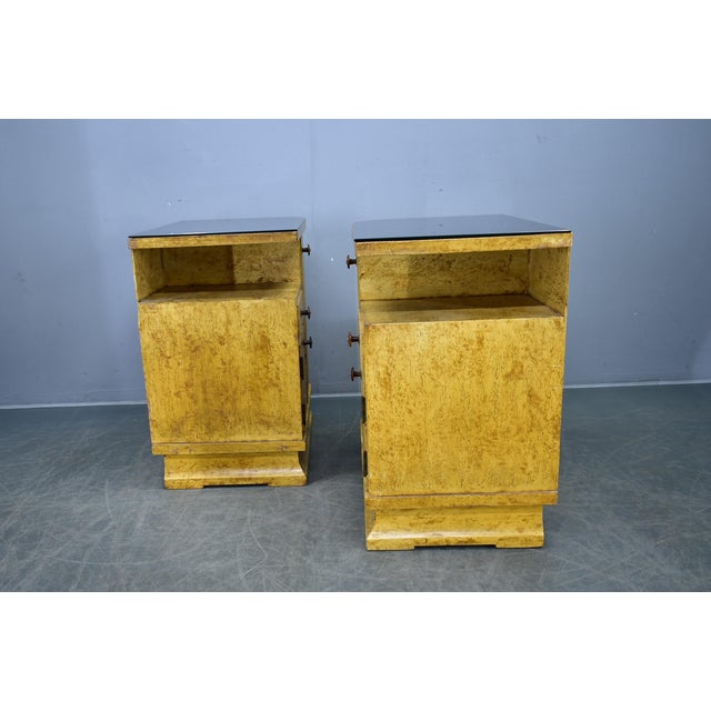 Vintage Art Deco Bedside Tables, Czechoslovakia, 1937s, Set of 2 For Sale - Image 15 of 18