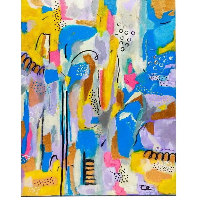 Contemporary Contemporary Abstract Original Mixed Media Painting For Sale - Image 3 of 13