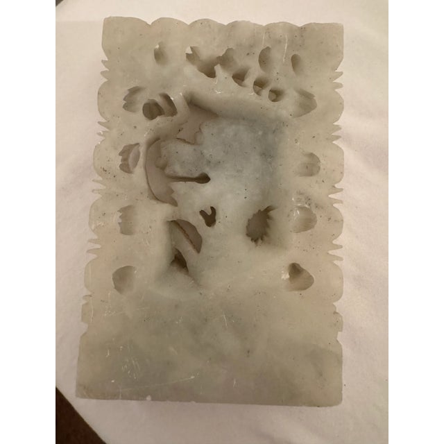 Pair of Late 19th Century Carved Onyx Dragon Asian Bookends For Sale - Image 9 of 12