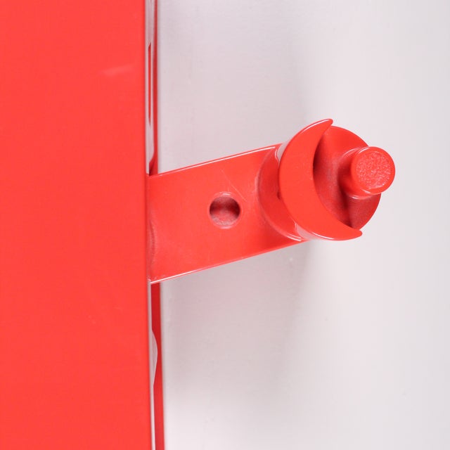 Red Vintage Red Plastic Rack, 1980s For Sale - Image 8 of 10
