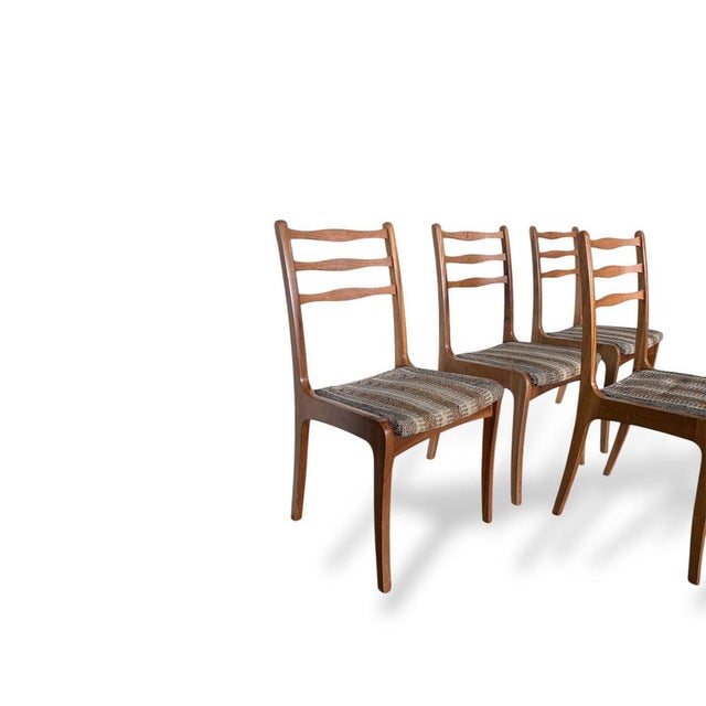 Wood Vintage Teak Dining Chairs from Nathan, 1960s, Set of 4 For Sale - Image 7 of 9