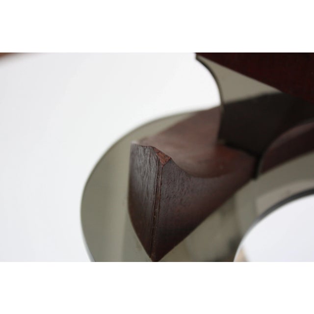 Wood Vintage Acrylic and Teak Abstract Cat Sculpture by Robert D. Harvey For Sale - Image 7 of 13