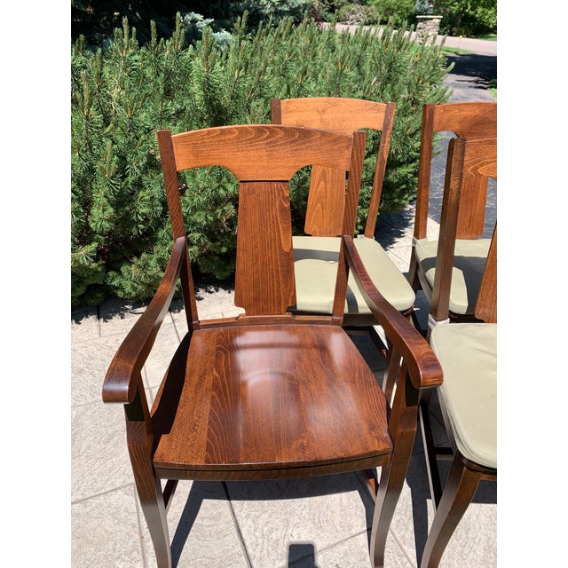 Mahogany Pottery Barn Loren Dining Chairs Set Of 8 Chairish