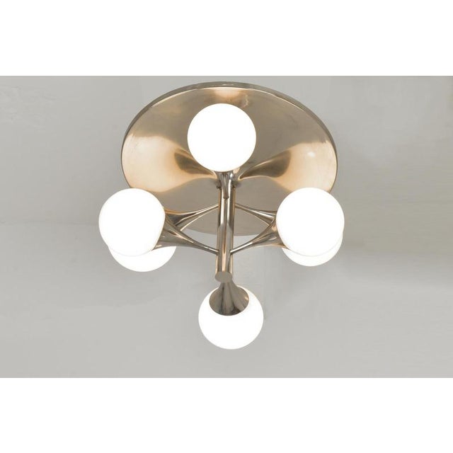 Ceiling Light with Opaque Glass Balls, Germany, 1960s For Sale - Image 5 of 10