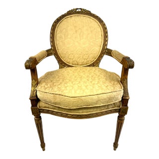 Antique French Louis XVI Style Side Chair For Sale