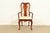 Thomasville Queen Anne Carved Solid Mahogany Armchair For Sale - Image 11 of 11