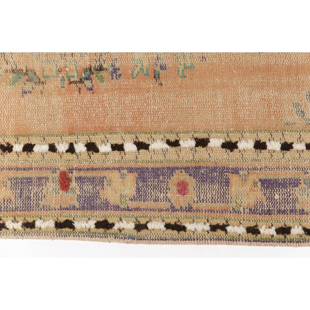 Mid 20th Century Traditional Oushak-Style Medallion Rug For Sale - Image 6 of 9