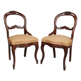 Balloon Back Chairs, a Pair For Sale