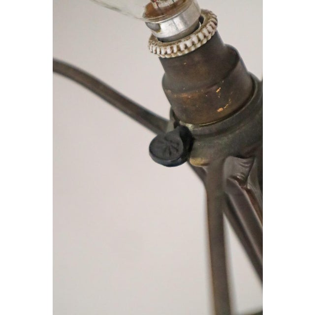 Art Nouveau Table Lamp in the Shape of Mushroom with Holly Plant For Sale - Image 3 of 17