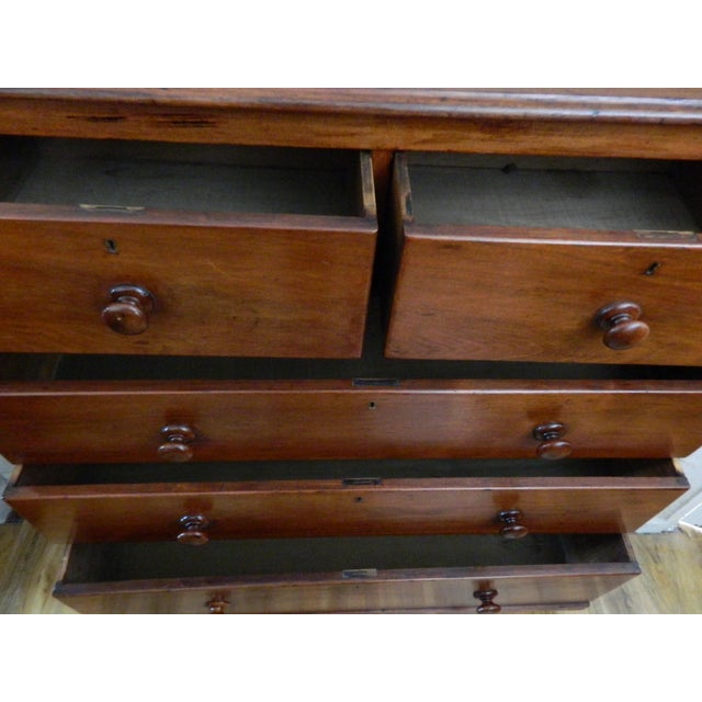 Brown Victorian Mahogany Chest of Drawers For Sale - Image 8 of 18