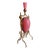 Antique French Pink Opaline Vase With Gilt Bronze Mounts For Sale